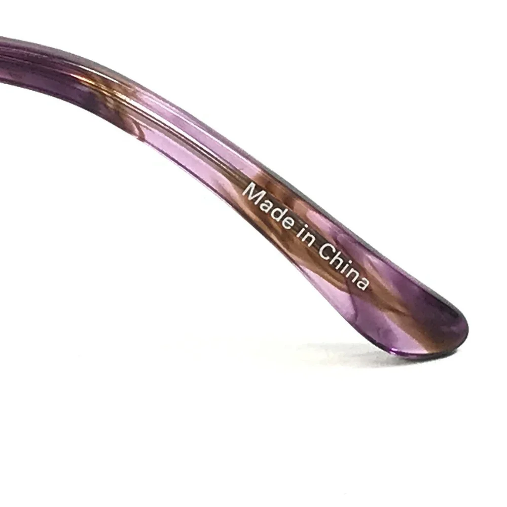 Cote D'azur Eyeglasses Frames CDA-380 C2 Purple Cat Eye Half Rim 53-17-138